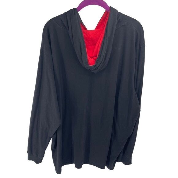 Justice League Mens Pullover Hoodie Super Man Wonder Woman Batman Black Size 2XL - Picture 2 of 8